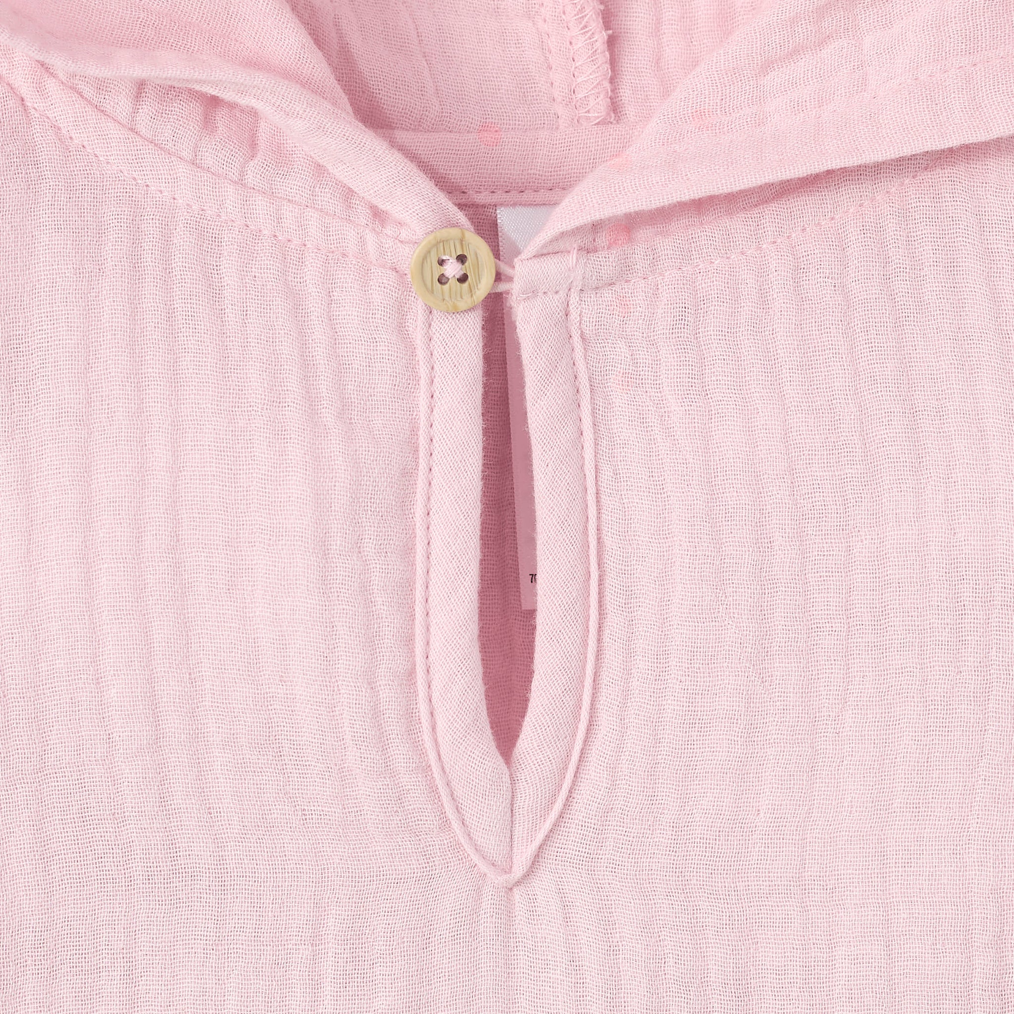 Infant & Toddler Pink Gauze Hoodie-Gerber Childrenswear Wholesale