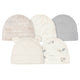 5-Pack Baby Neutral Safari Caps-Gerber Childrenswear Wholesale