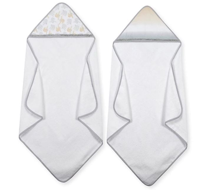 2-Pack Baby Neutral Ombre Hooded Towels-Gerber Childrenswear Wholesale
