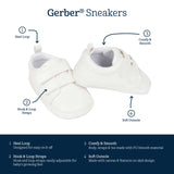 Baby Neutral White Shoes-Gerber Childrenswear Wholesale