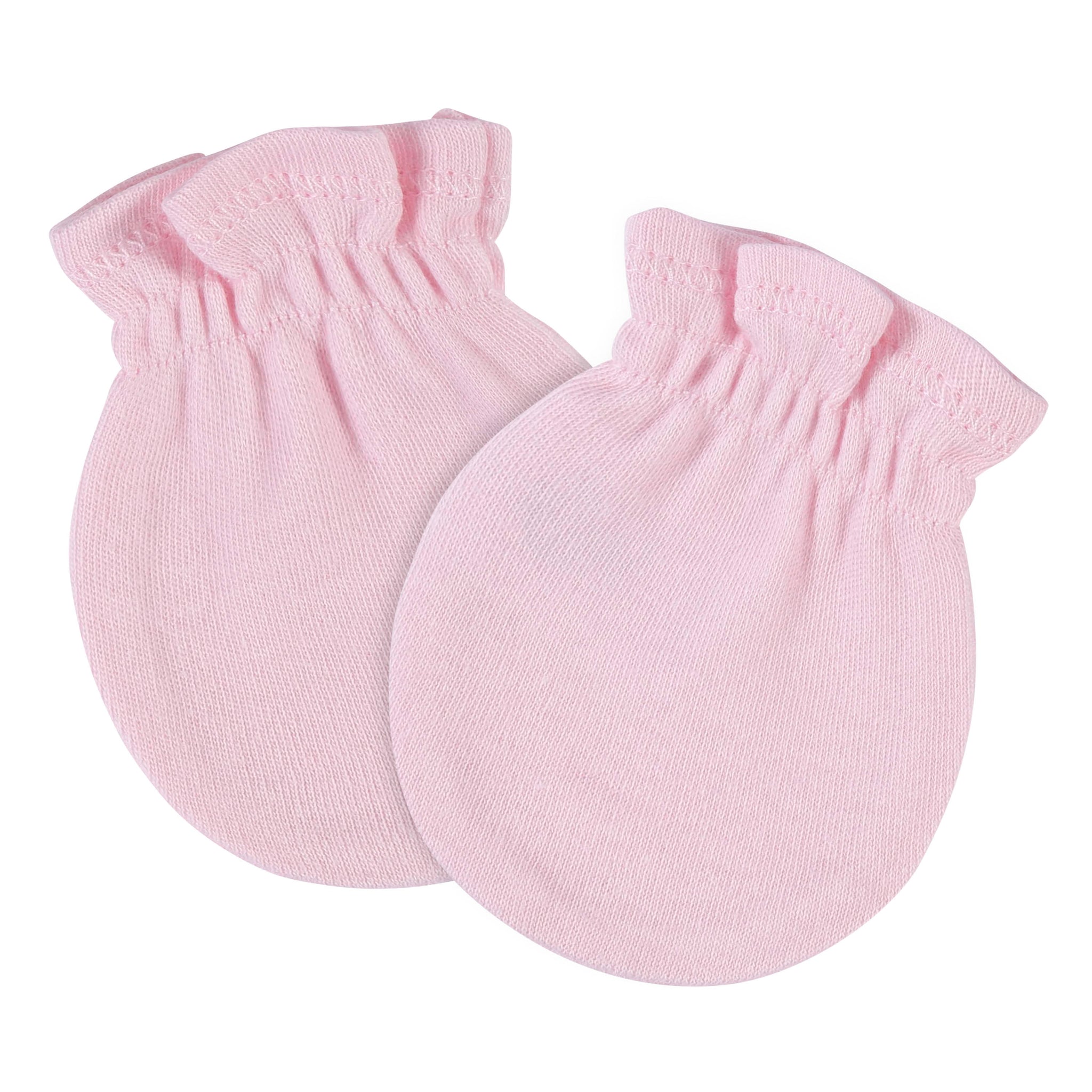 8-Pack Baby Light Pink No Scratch Mittens-Gerber Childrenswear Wholesale