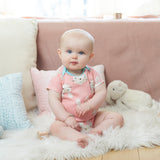 3-Pack Organic Baby Girls Floral Bunny Short Sleeve Onesies® Brand Bodysuits-Gerber Childrenswear Wholesale
