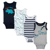 4-Pack Baby Boys Dino Onesies® Bodysuits-Gerber Childrenswear Wholesale