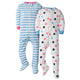 2-Pack Baby Girls Happy Dots Snug Fit Footed Pajamas-Gerber Childrenswear Wholesale