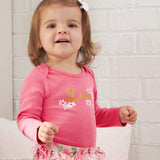 3-Piece Baby Girls Roses Onesies® Bodysuit, Pant, & Cap Set-Gerber Childrenswear Wholesale