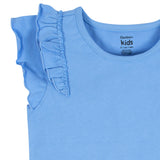 2-Pack Infant & Toddler Girls Blue Double Ruffle Tops-Gerber Childrenswear Wholesale