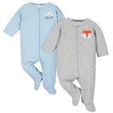 2-Pack Baby Boys Dream & Fox Quilted Sleep 'N Play-Gerber Childrenswear Wholesale