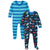 2-Pack Baby & Toddler Boys Shark Zone Snug Fit Footed Cotton Pajamas-Gerber Childrenswear Wholesale