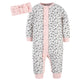 2-Piece Baby Girls Leopard Coverall & Headband Set-Gerber Childrenswear Wholesale