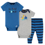 3-Piece Baby Boys Wild & Free Short Sleeve Onesies® Bodysuits & Pants Set-Gerber Childrenswear Wholesale