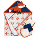 4-Piece Boys Fox Hooded Towel and Washcloths Set-Gerber Childrenswear Wholesale