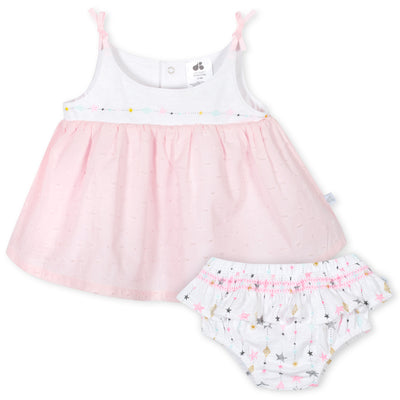 2-Piece Baby Girls Love & Sugar Dress and Bloomer Set-Gerber Childrenswear Wholesale