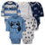 5-Pack Baby Boys Raccoon Long Sleeve Onesies® Brand Bodysuits-Gerber Childrenswear Wholesale