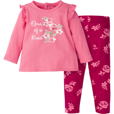 2-Piece Baby & Toddler Girls Roses Tunic & Legging Set-Gerber Childrenswear Wholesale