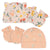 4-Piece Baby Girls Wildflower Cap & Mitten Set-Gerber Childrenswear Wholesale