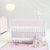 Just Born® Sparkle Pink Ruffled Crib Skirt-Gerber Childrenswear Wholesale
