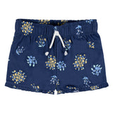 2-Pack Infant & Toddler Girls Blue Floral Pull-On Shorts-Gerber Childrenswear Wholesale