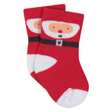 8-Pack Santa Jersey Crew Wiggle Proof Socks-Gerber Childrenswear Wholesale