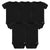 5-Pack Black Premium Short Sleeve Onesies® Bodysuits-Gerber Childrenswear Wholesale