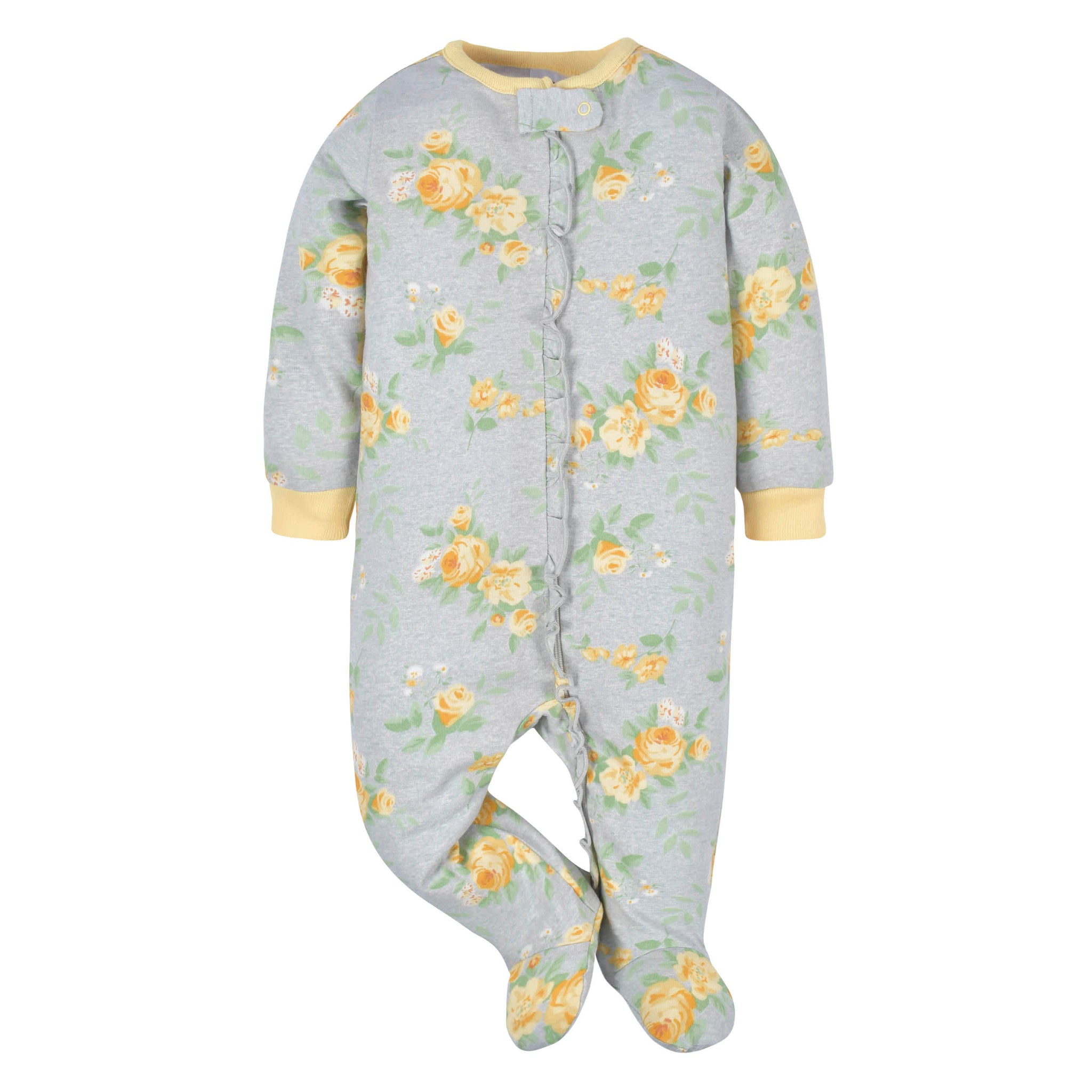 Baby Girls Golden Flowers Sleep 'N Play-Gerber Childrenswear Wholesale