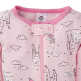 2-Pack Girls Castle Snug Fit Footed Cotton Pajamas-Gerber Childrenswear Wholesale