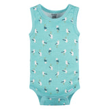 4-Pack Baby Boys Seas The Day Sleeveless Onesies® Bodysuits-Gerber Childrenswear Wholesale