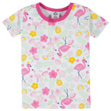4-Piece Infant & Toddler Girls Summer Blossom Snug Fit Cotton Pajamas-Gerber Childrenswear Wholesale