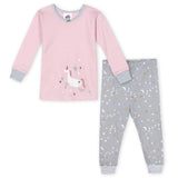 4-Piece Toddler Girls Unicorn & Clouds Organic Pajamas-Gerber Childrenswear Wholesale