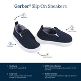 Infant & Toddler Boys Navy Slip-On Sneaker-Gerber Childrenswear Wholesale