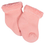 12-Pack Baby Girls Golden Floral Terry Wiggle Proof® Socks-Gerber Childrenswear Wholesale