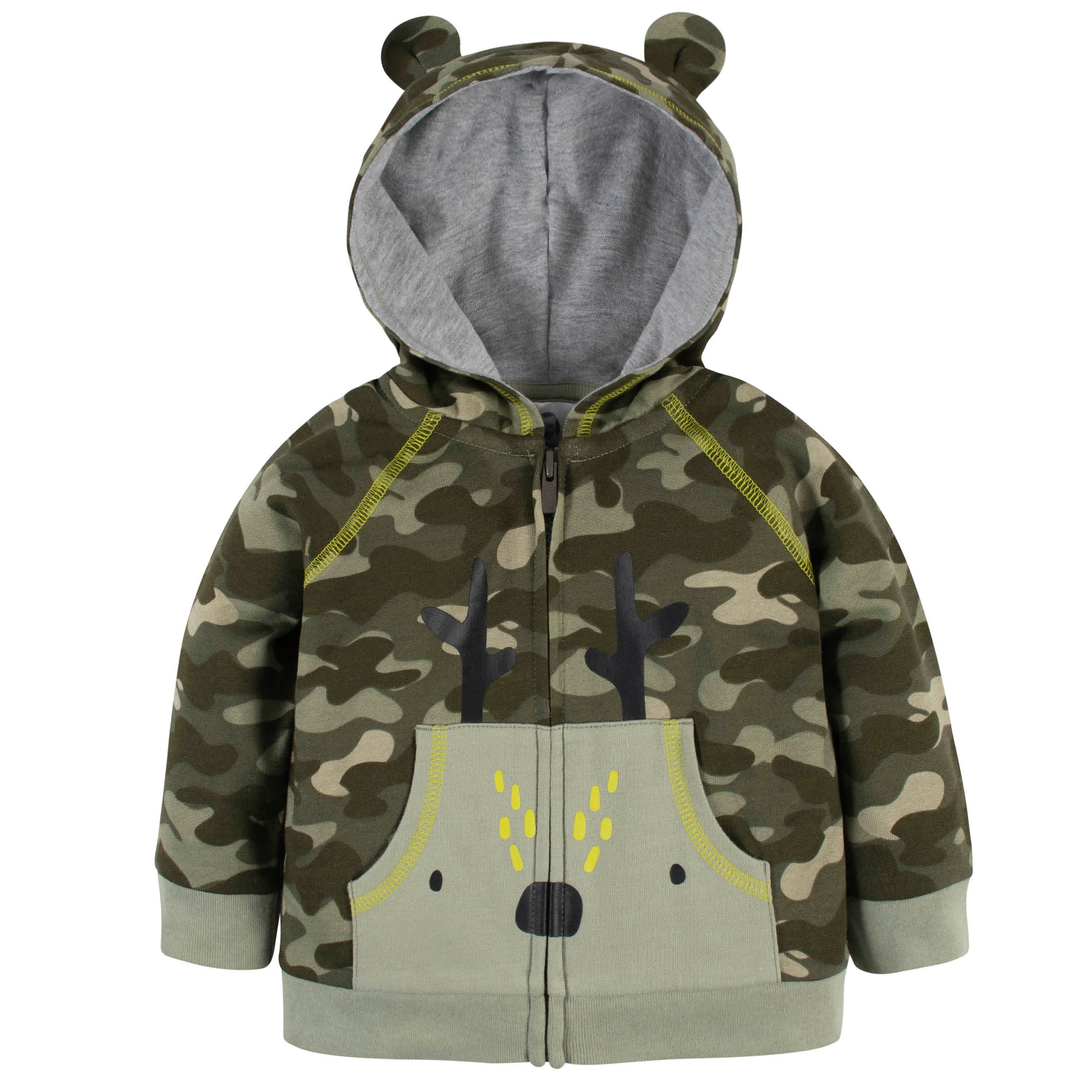 2-Piece Baby & Toddler Boys Deer Hoodie & Active Pant Set-Gerber Childrenswear Wholesale