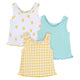 3-Pack Baby & Toddler Girls Picnic Day Dreams Racer Back Tank Tops-Gerber Childrenswear Wholesale
