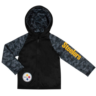 Toddler Boys Pittsburgh Steelers Hooded Jacket-Gerber Childrenswear Wholesale
