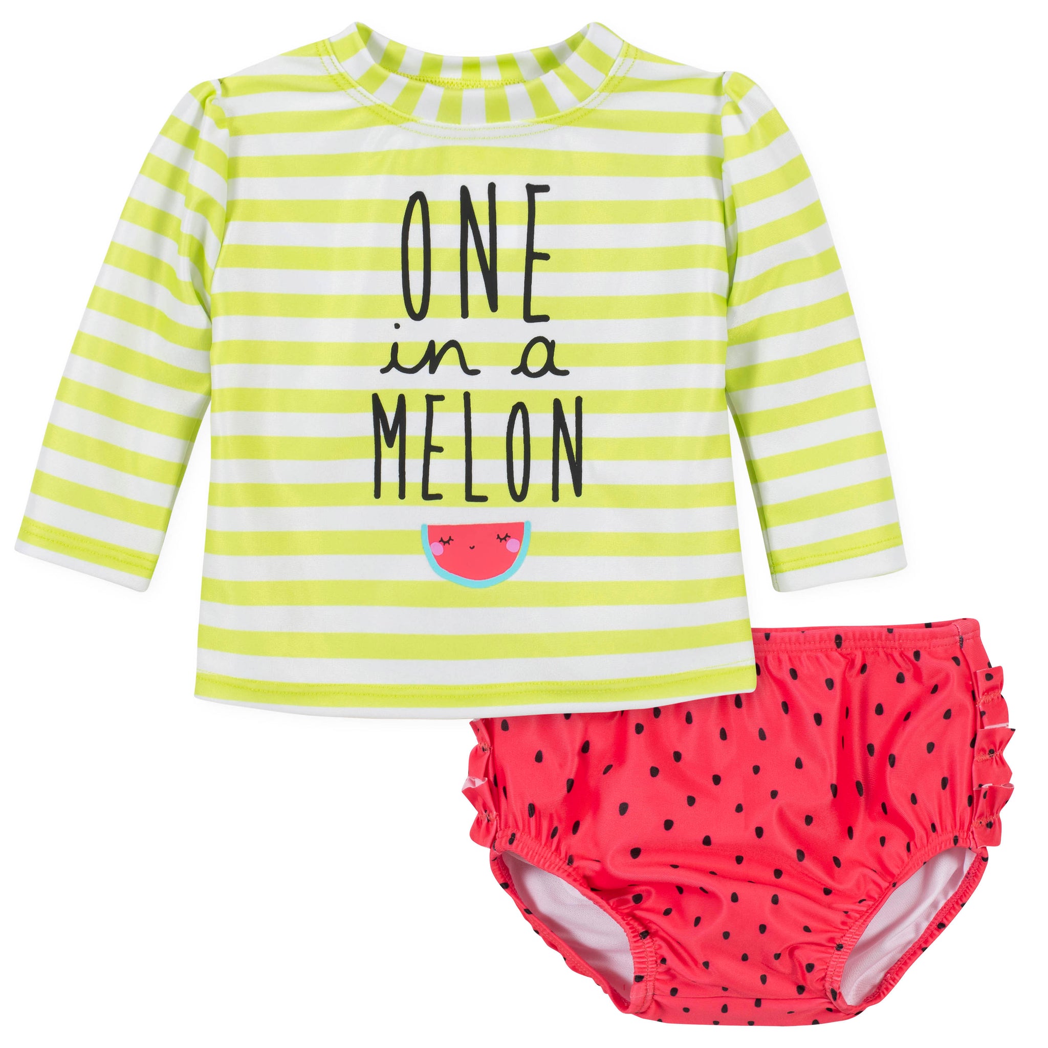 2-Piece Girls Watermelon Swim Set-Gerber Childrenswear Wholesale