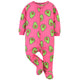 Baby Pink Avocado Sleep 'N Play-Gerber Childrenswear Wholesale