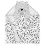 4-Piece Baby Boys Bear Hooded Towel & Washcloths Set-Gerber Childrenswear Wholesale