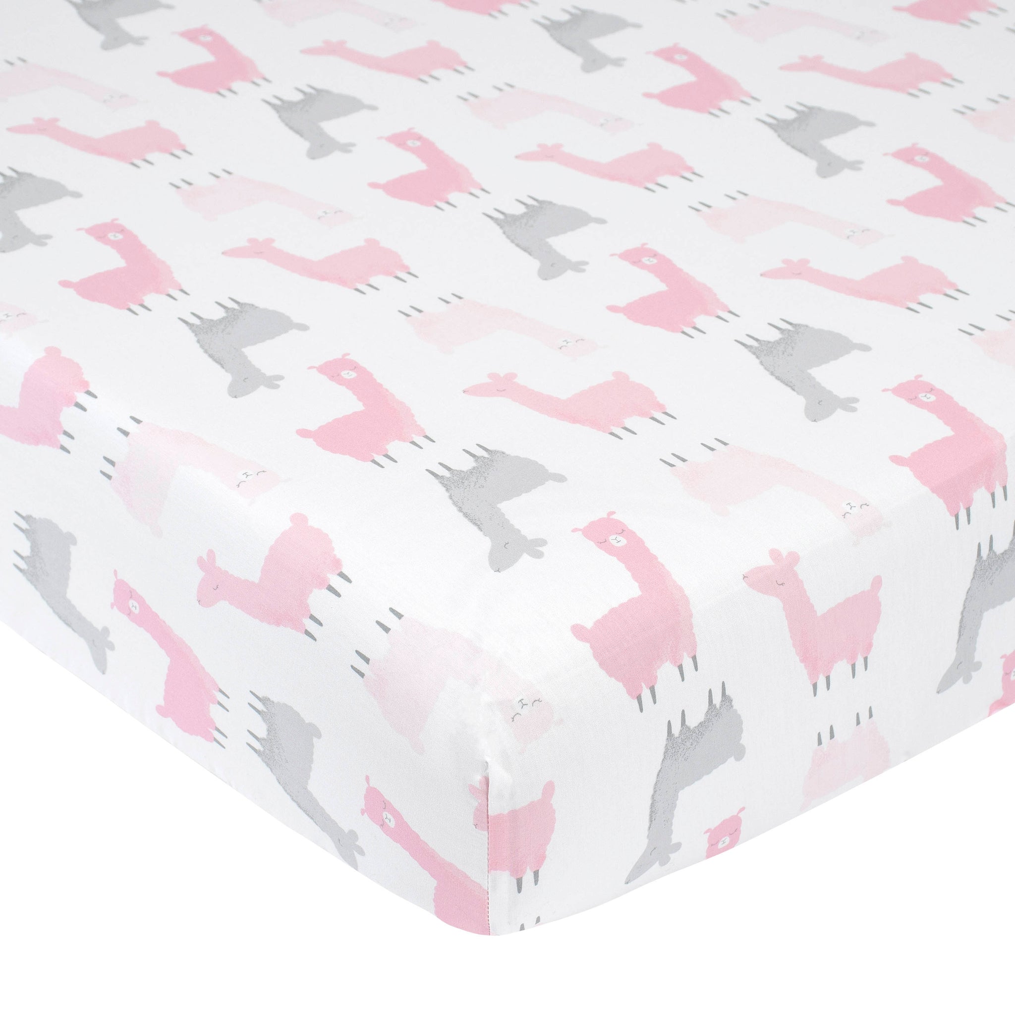 Baby Girls Pink Llama Ombre Printed Sheet-Gerber Childrenswear Wholesale