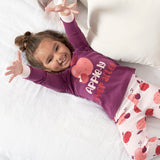 4-Piece Infant & Toddler Girls Apple Bouquets Snug Fit Cotton Pajamas-Gerber Childrenswear Wholesale