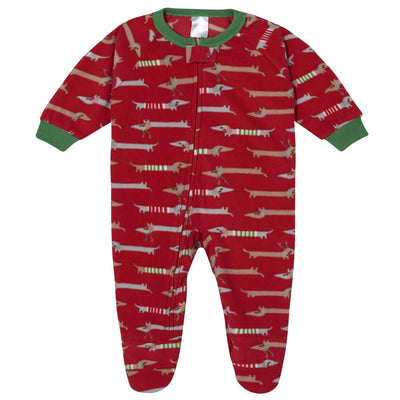 Baby Boys Dachshund Holiday Blanket Sleeper-Gerber Childrenswear Wholesale