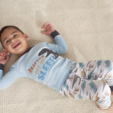 4-Piece Infant & Toddler Boys Dino Blues Snug Fit Cotton Pajamas-Gerber Childrenswear Wholesale