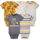 5-Pack Baby Boys Construction Short Sleeve Onesies® Bodysuits-Gerber Childrenswear Wholesale