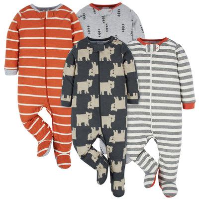 4-Pack Baby Boys Unbearably Cute Sleep 'N Plays-Gerber Childrenswear Wholesale