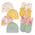 8-Piece Baby Girls Golden Floral No Scratch Mittens & Caps Set-Gerber Childrenswear Wholesale