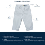 Infant & Toddler Boys Tan Canvas Pants-Gerber Childrenswear Wholesale