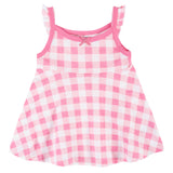 3-Piece Baby & Toddler Girls Summer Blossom Dress, Diaper Cover & Sun Hat Set-Gerber Childrenswear Wholesale