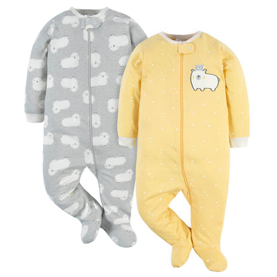 2-Pack Baby Neutral Bear & Sheep Sleep 'N Plays-Gerber Childrenswear Wholesale