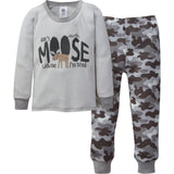 4-Piece Boys Camo Snug Fit Cotton Pajamas-Gerber Childrenswear Wholesale