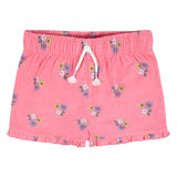 2-Pack Infant & Toddler Girls Pink Floral Pull-On Shorts-Gerber Childrenswear Wholesale