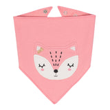Just Born® 3-Pack Baby Girls Fox Organic Handkerchief Bibs-Gerber Childrenswear Wholesale
