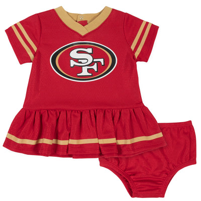 2-Piece San Francisco 49ers Dress and Diaper Cover Set-Gerber Childrenswear Wholesale